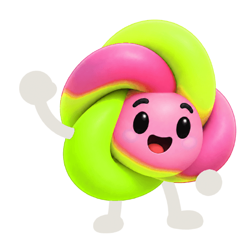 Knot, Toli's mascot, waving